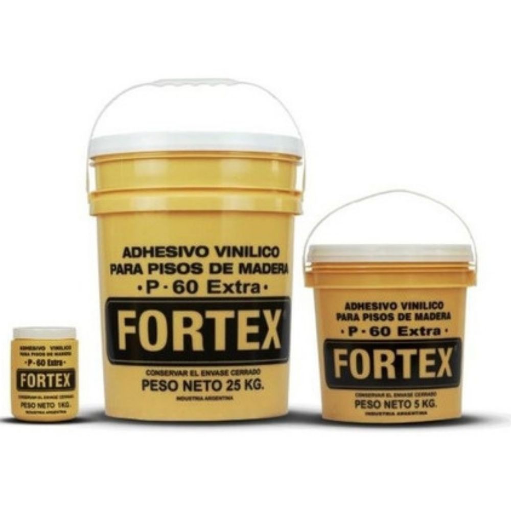 Cola vinílica Fortex P-60 para pisos de madera 1 kilo