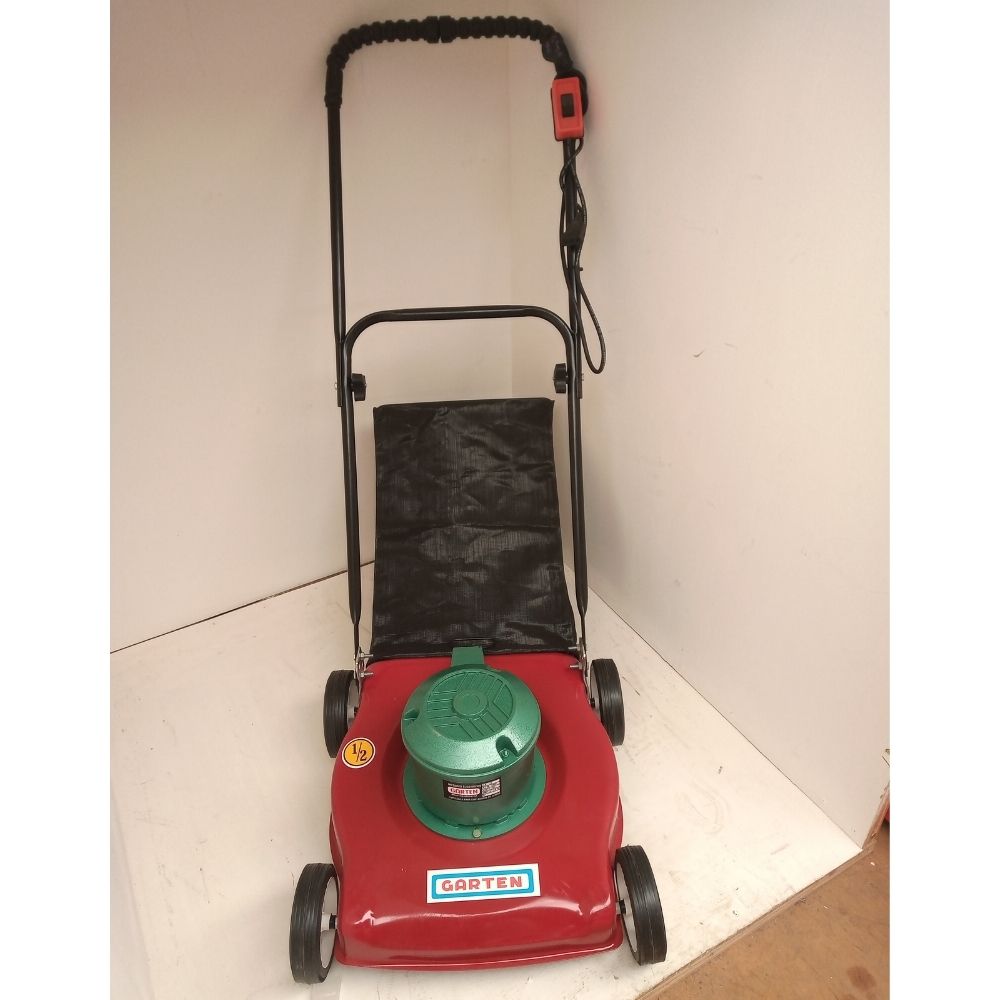 Cortadora de césped eléctrica Garten 1/2 Hp con bolsa y regulador de altura