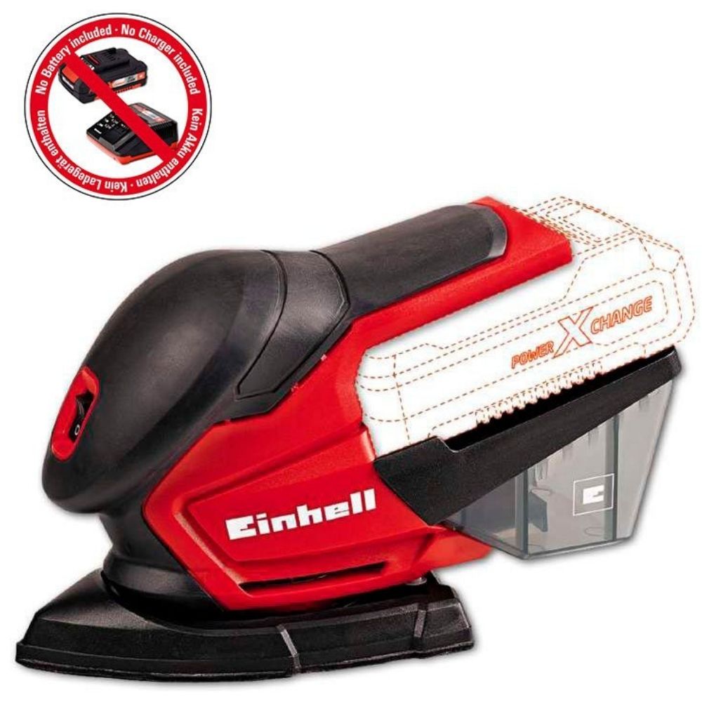 Lijadora Orbital Inalámbrica Einhell TE-OS 18 Li SOLO