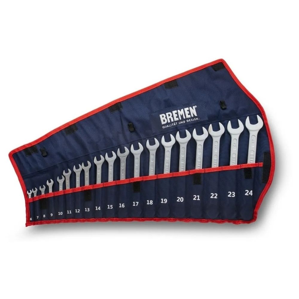 Juego de Llaves Combinadas Bremen – 19 piezas (6 mm a 24 mm)