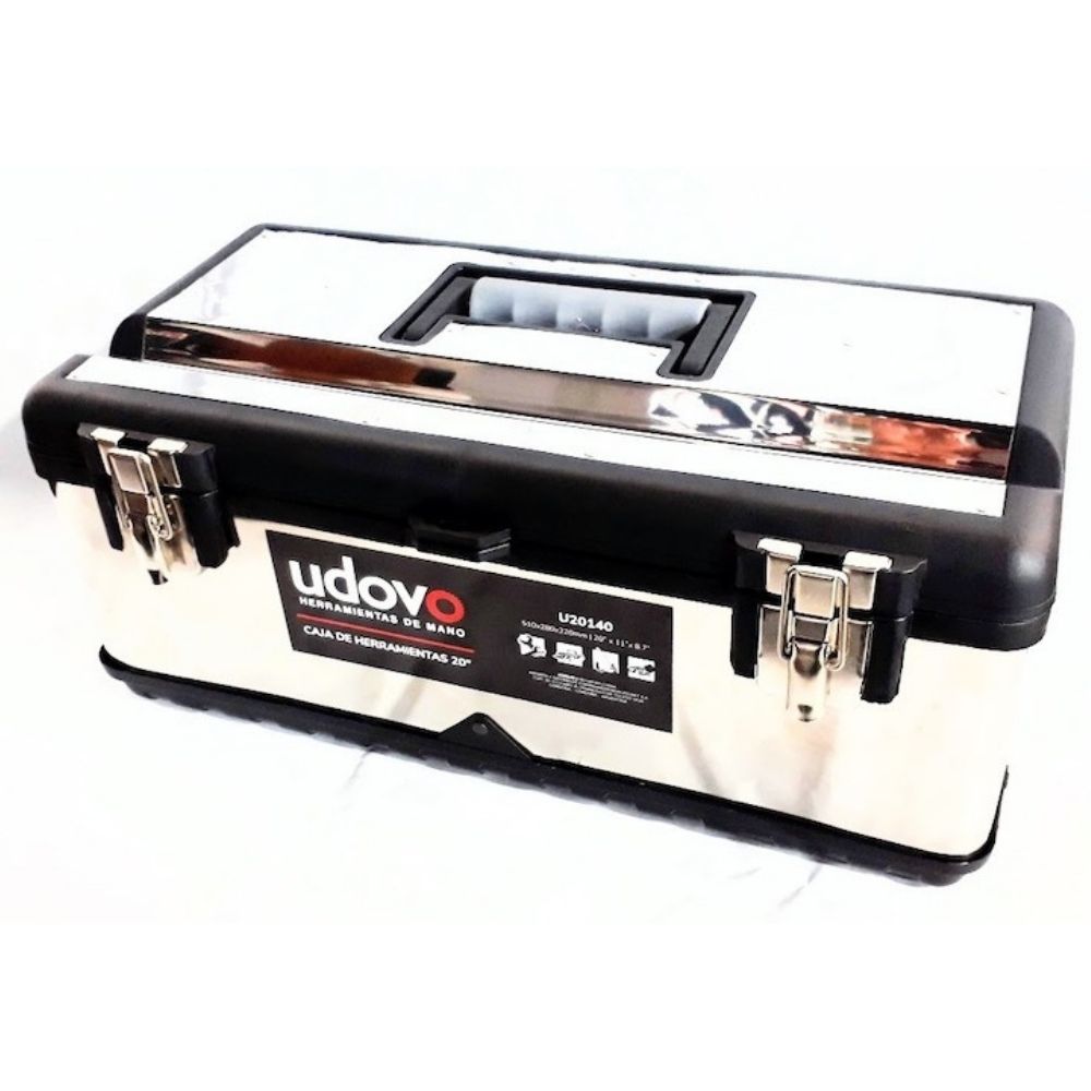Caja de Herramientas de acero inoxidable con cierre metálico Udovo U20140