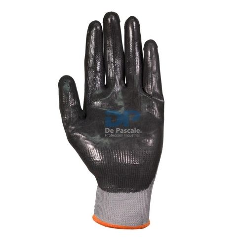 Guante gris recubierto en nitrilo negro DPS88165