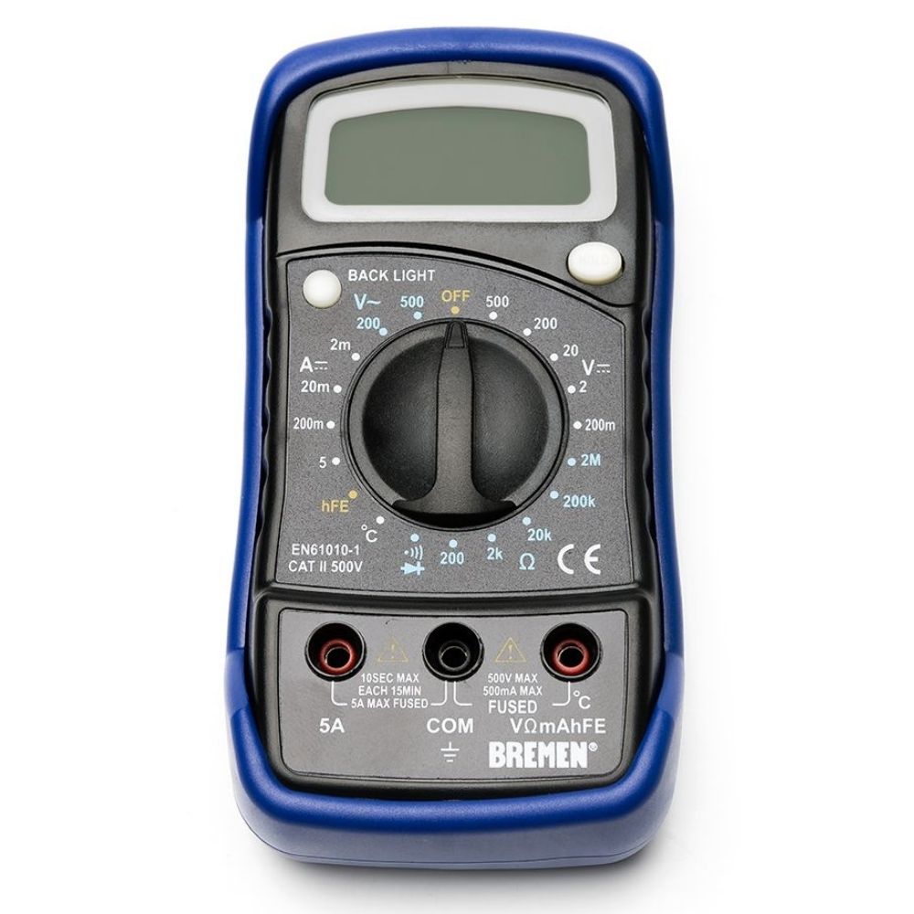 Multímetro Digital BREMEN con Medidor de Temperatura