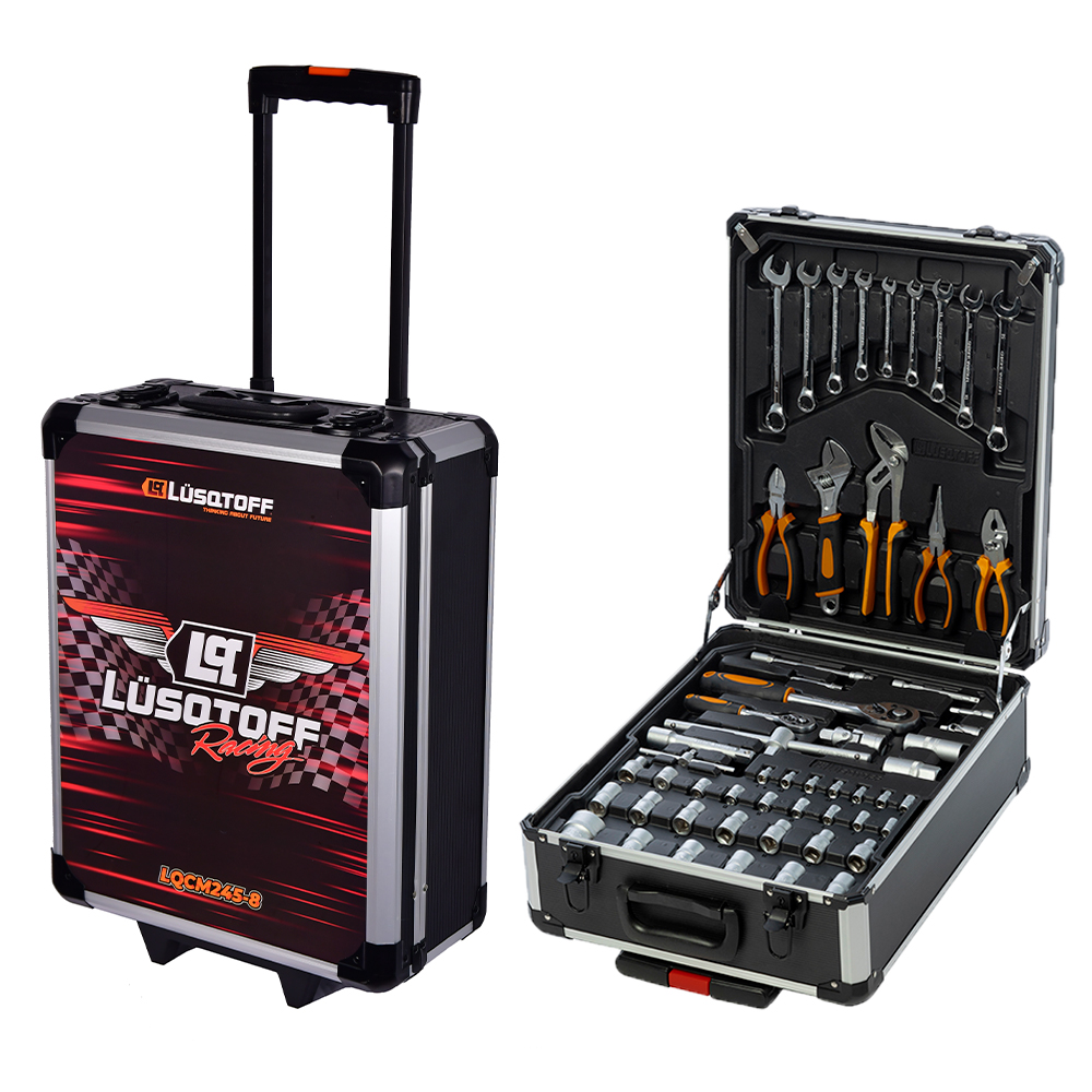 Maletín completo de 245 herramientas LUSQTOFF LQCM245-8