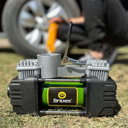 Compresor de aire DRIVEN 12v doble pistón