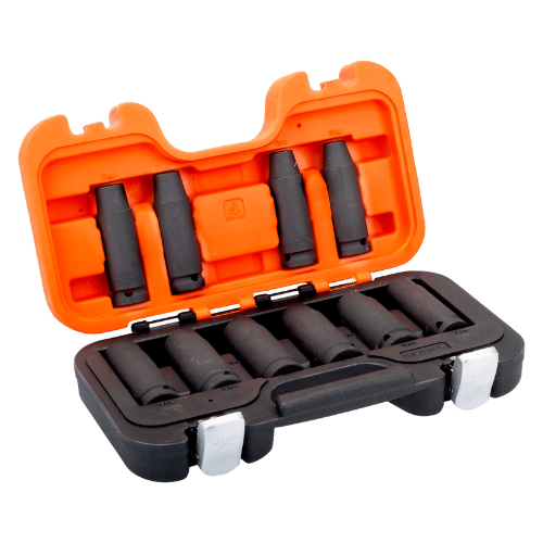 Juego de bocallaves largos de impacto 1/2" BAHCO - 10 piezas