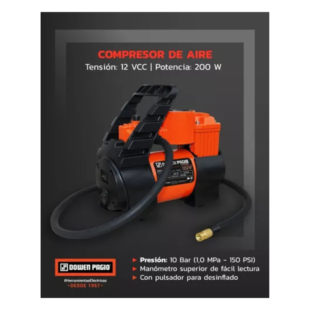 Compresor De Aire Portátil DOWEN PAGIO 9994202