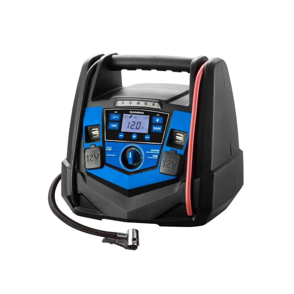 Arrancador y Compresor De Aire GAMMA 12V