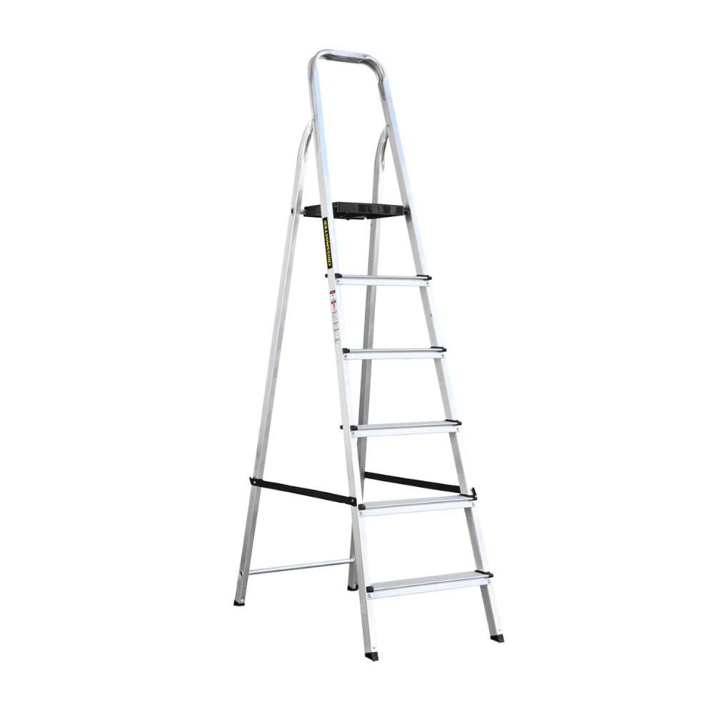 Escalera De Aluminio CROSSMASTER 6 Escalones Plegable