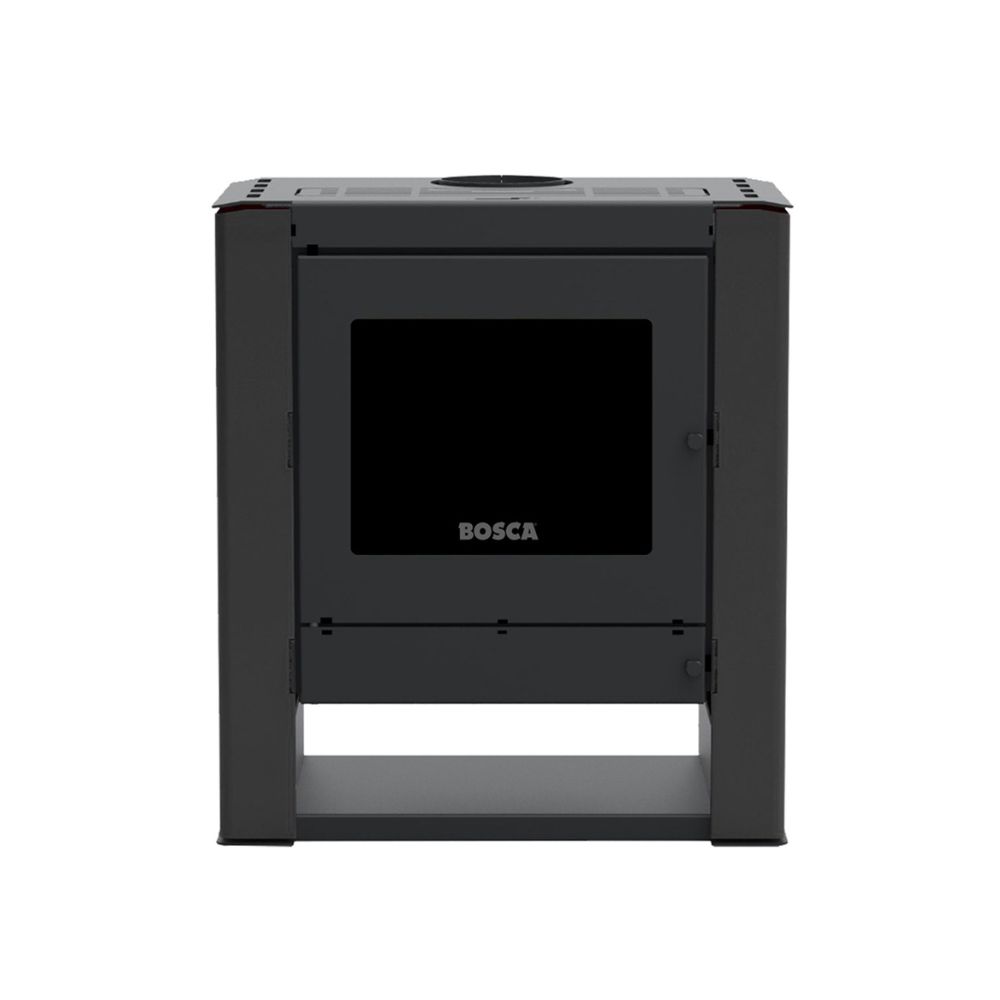 Estufa a Leña Bosca Gold 500 Black Vision – 12 kW para hasta 220 m²