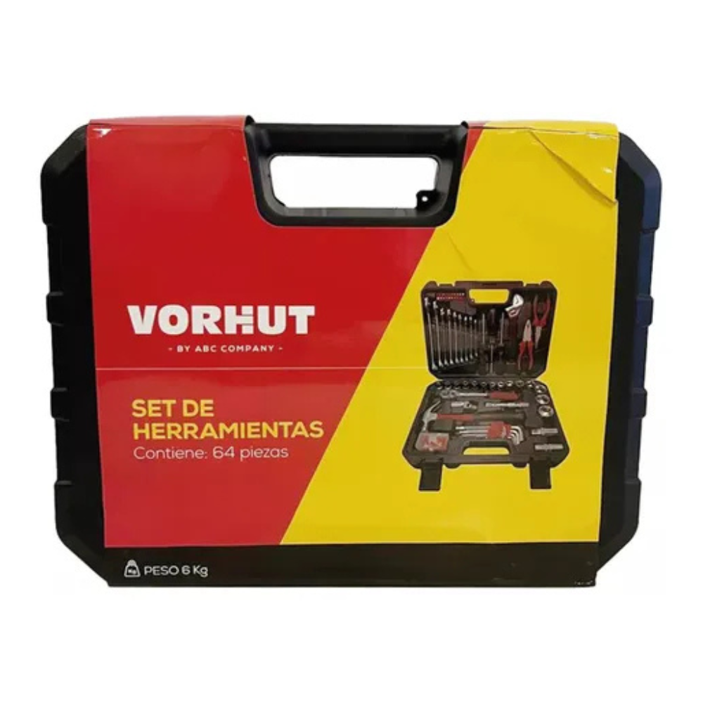 Set Juego Llaves Tubo VORHUT Caja Encastre 1/2 64 Piezas