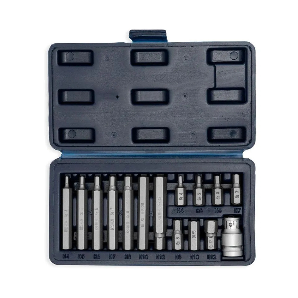 Juego de Puntas BREMEN Hexagonales 15 Pzs