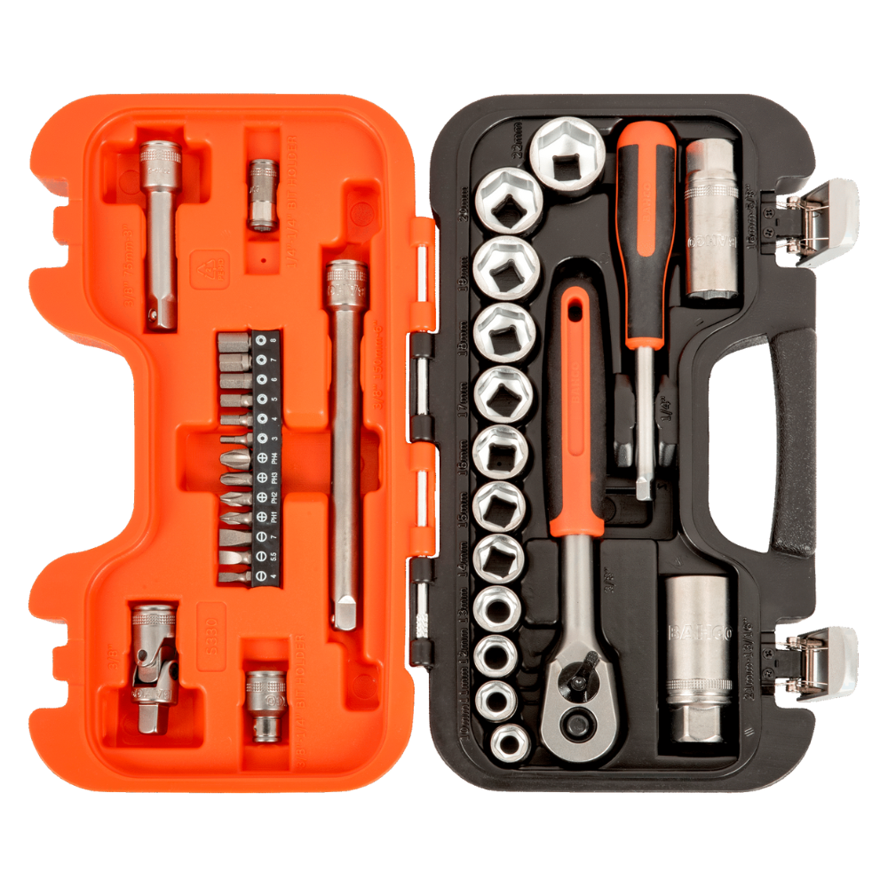 Juego de Bocallaves BAHCO 33 Piezas 1/4''3/8'' S330