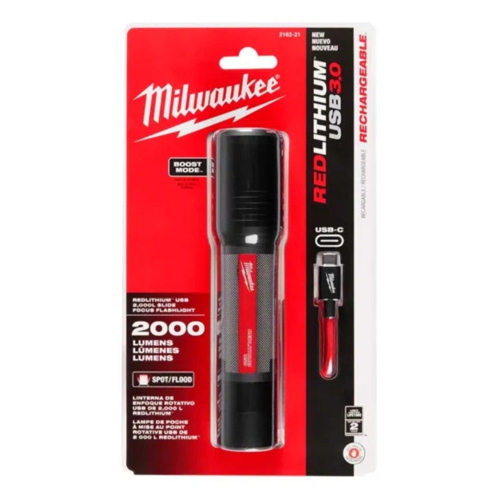 Linterna Enfoque Deslizante MILWAUKEE 2000 L
